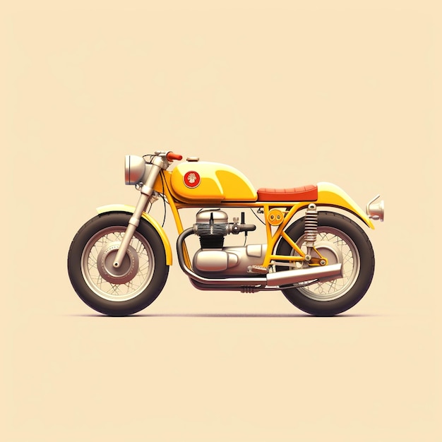 사진 오토바이를 묘사한 사진