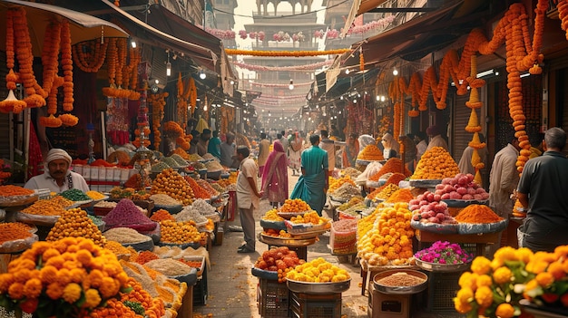 Foto una fotografia di diwali