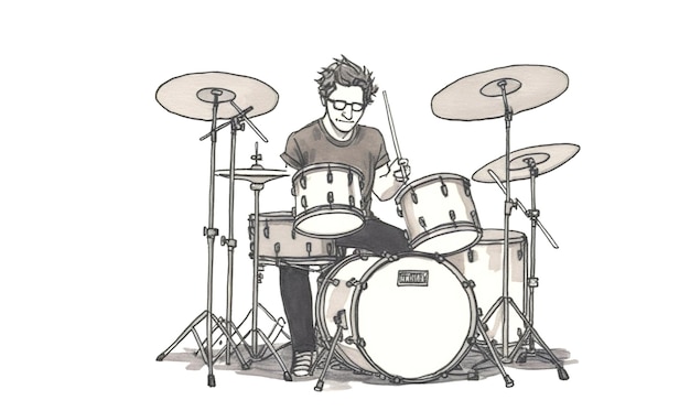 Photo photograph of drums