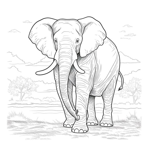 photograph of elephant