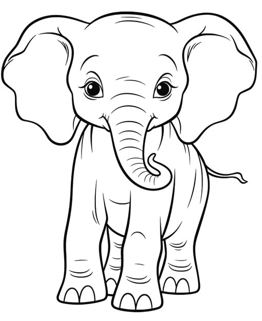 Photo photograph of elephant