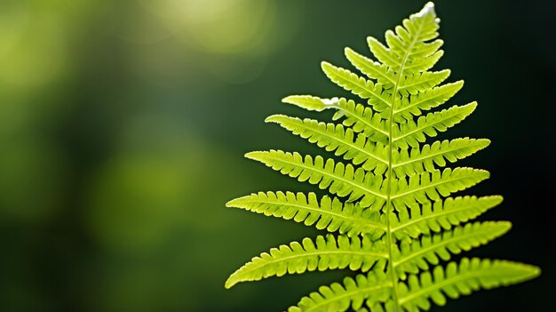 Photograph of fern frond natural light