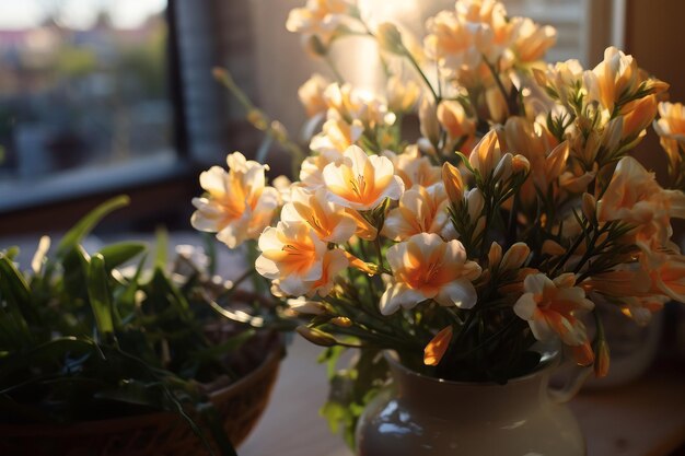 Photograph Of Freesia Natural Light Generative AI