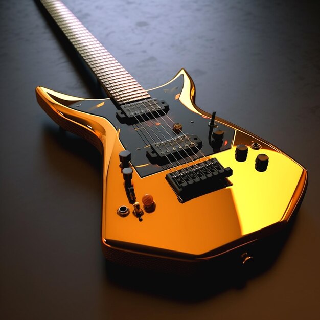 photograph of guitar