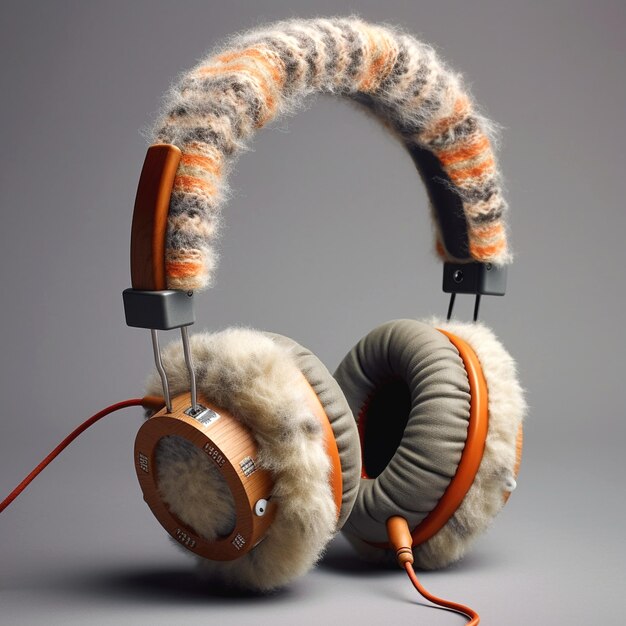 Photo photograph of headphones