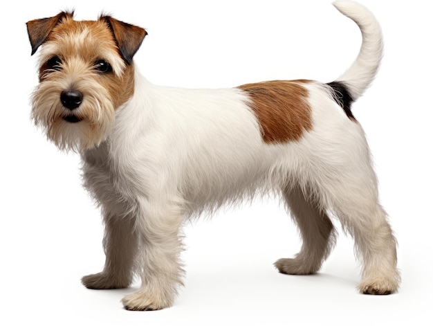 photograph of isolated dog puppy photo on white background