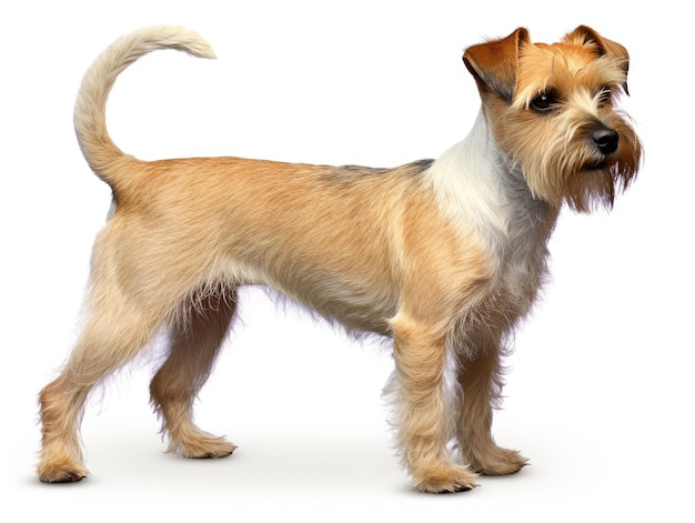 photograph of isolated dog puppy photo on white background