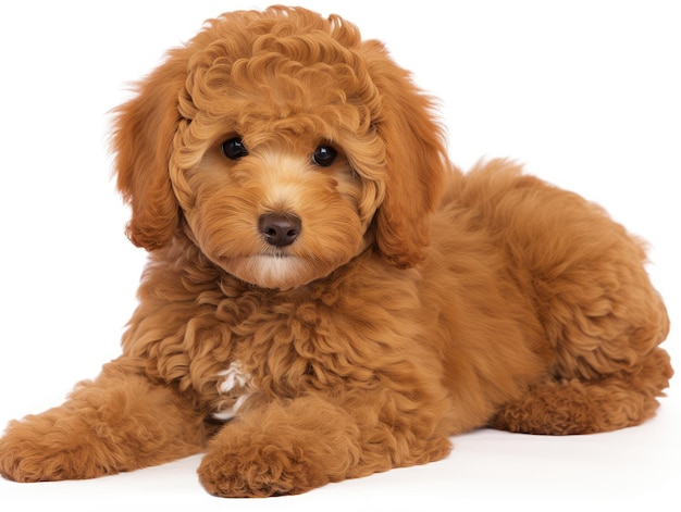 photograph of isolated dog puppy photo on white background