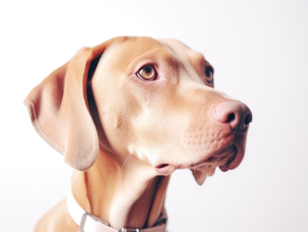 白い背景の上の孤立した犬の子犬の写真の写真