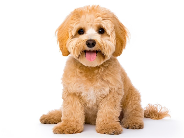 photograph of isolated dog puppy photo on white background