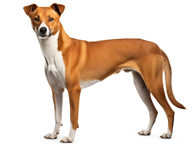 photograph of isolated dog puppy photo on white background