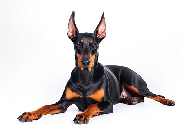 Photo photograph of isolated dog puppy photo on white background