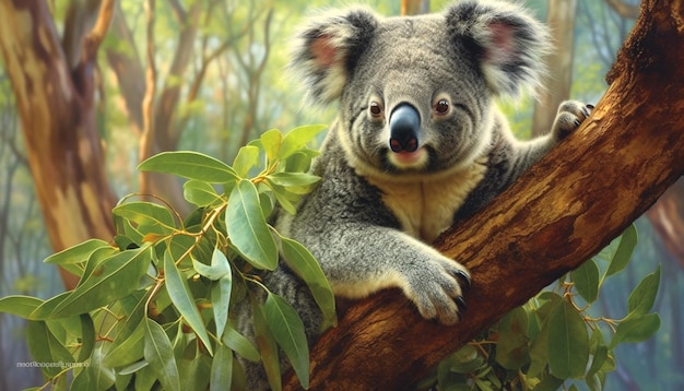 photograph of koala