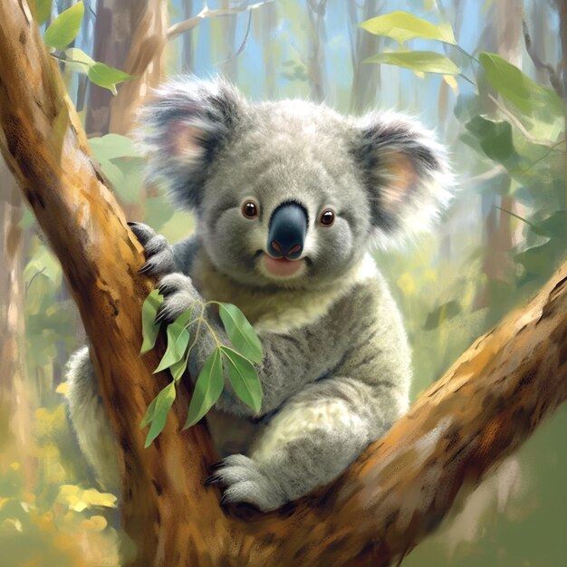 photograph of koala