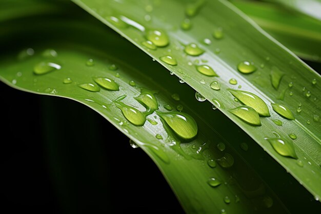 Photograph Of Lemongrass Leaf Natural Light Generative AI