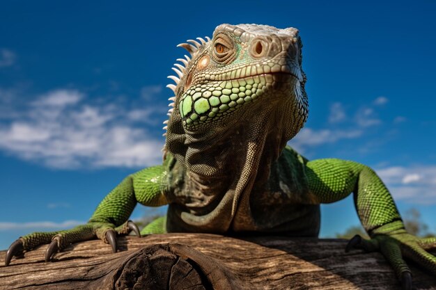 Photo a photograph of lizard chameleon iguana gecko