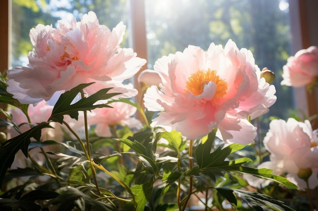 Photograph Of Peony Natural Light Generative AI