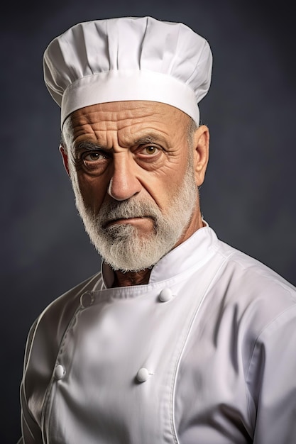 A photograph of a person standing in front of a solid white color background