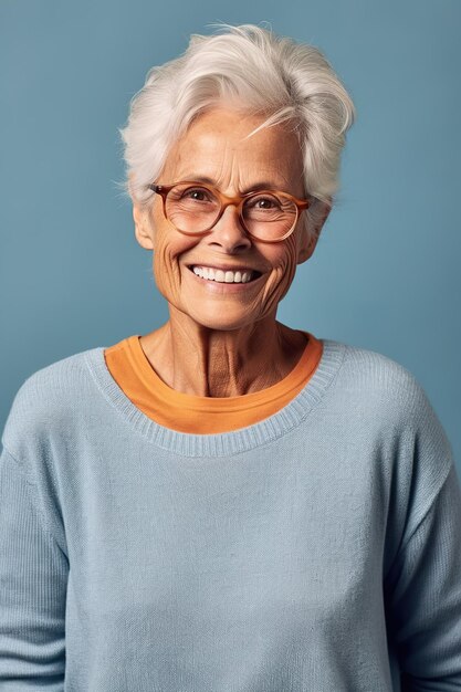 Photo a photograph of a person standing in front of a solid white color background