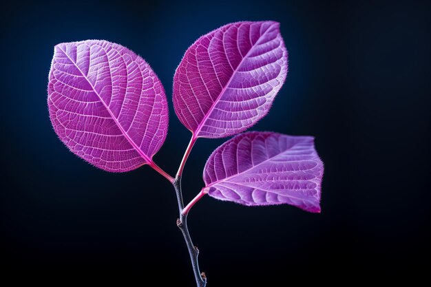 Photograph Of Redbud Leaf Natural Light Generative AI