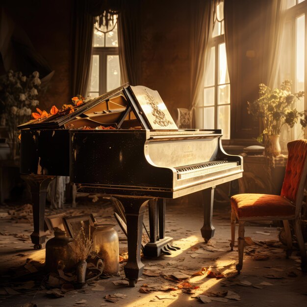 Premium AI Image a photograph reveals the quiet abandonment of a