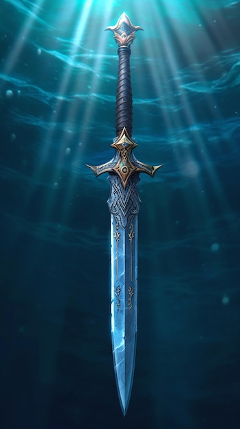 Photo photograph of sword