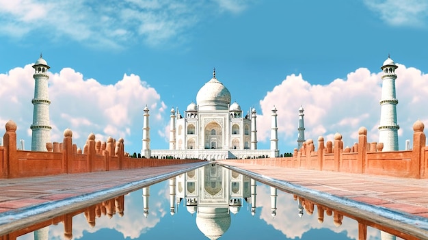 photograph of the Taj Mahal