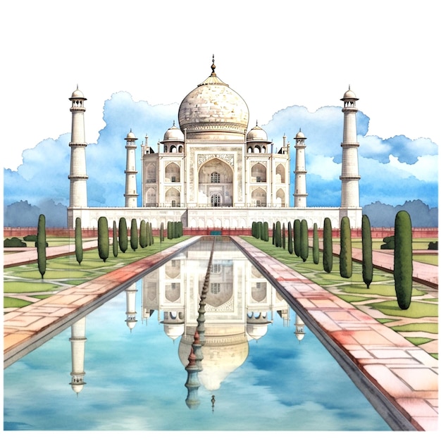 Photograph of the taj mahal