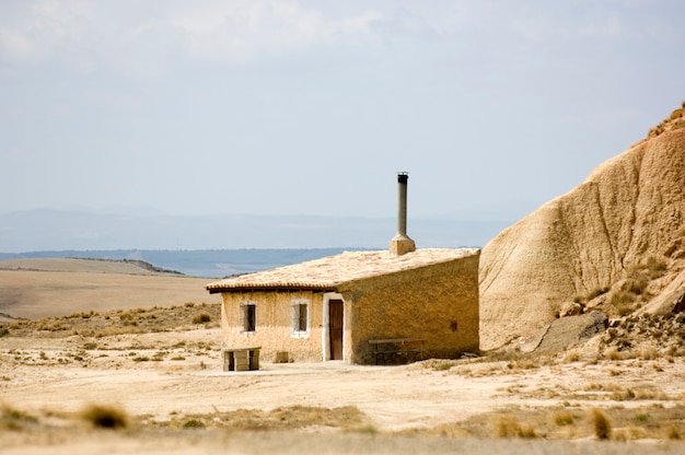 Bardenas Reales의 사막에서 찍은 사진