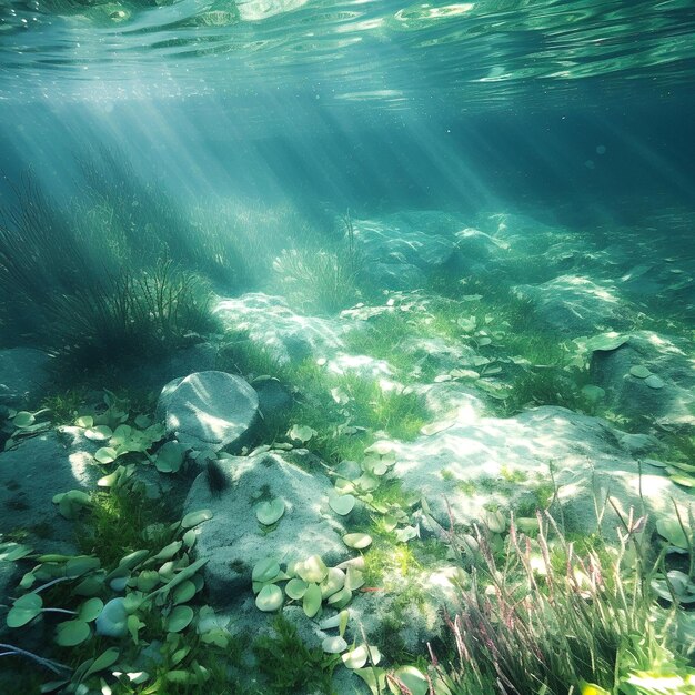 Photo photograph of underwater