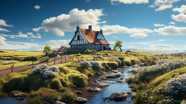 Photograph of Windmills in the Netherlands Towering