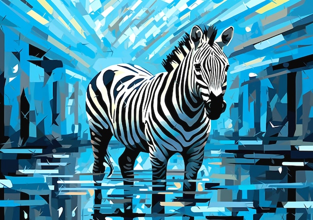 Photo photograph of zebra