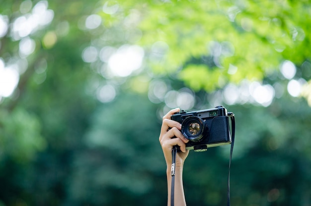 Photographer and camera