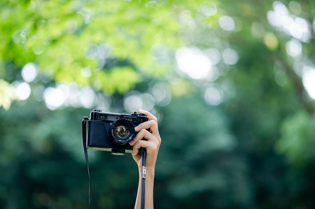 Photographer and camera