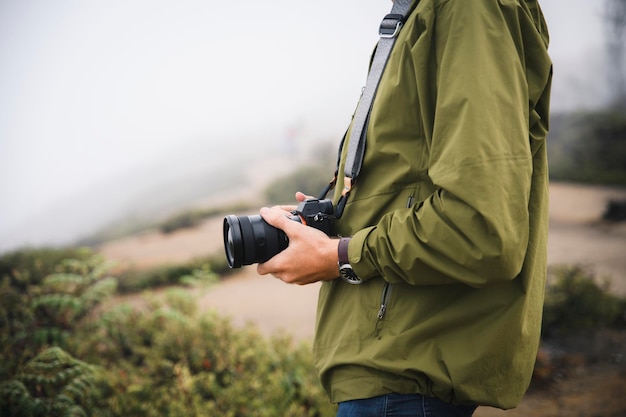 Photographer in the Chinese nature