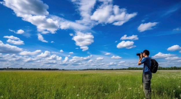 Photographer in the field