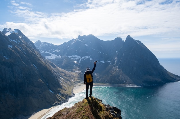 Photographer at the Lofoten Norway