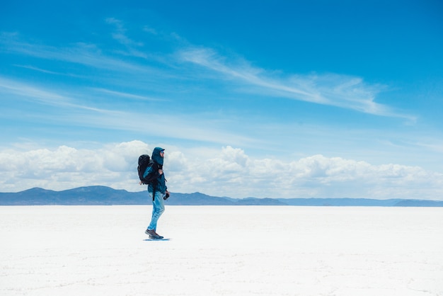 Photographer in Salar de Uyuni