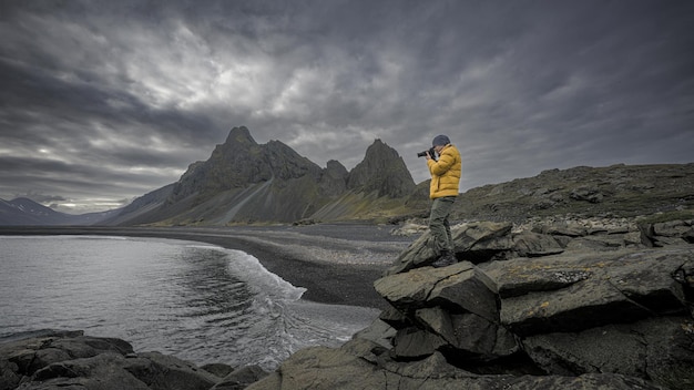 Un fotografo con vista naturale