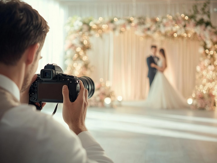 Photographer working