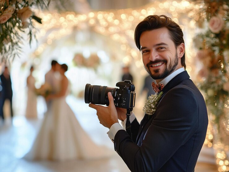 Photographer working