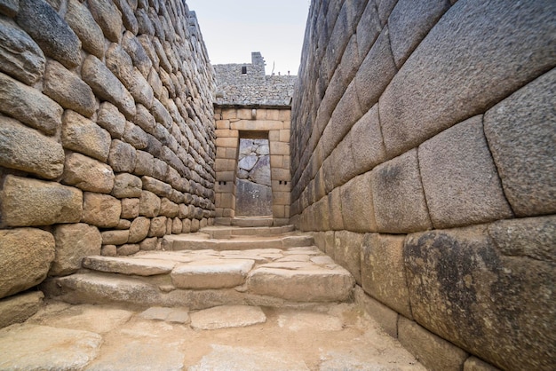 Photographs of the citadel of Machu Picchu in the Andes of Peru