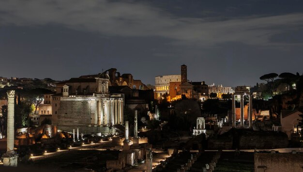 Photographs of historical monuments in rome