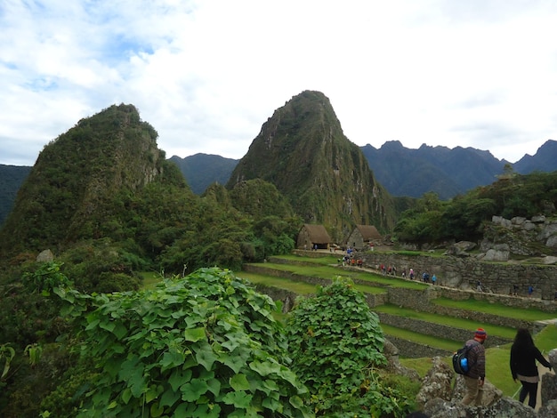 Photographs of the lost city of Machu Picchu in Cusco Peru.