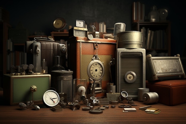 Photographs of vintage objects