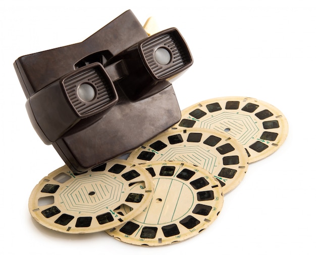 Photographs vintage viewmaster white background