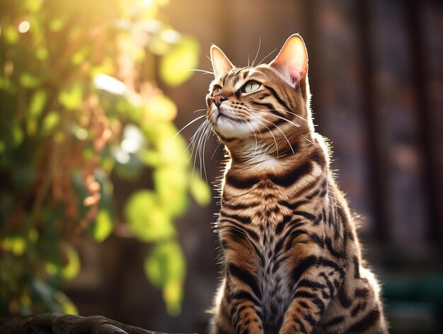 Photography of bengal cat epic details