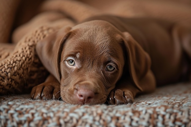 Photography of a cute dog National puppy day concept