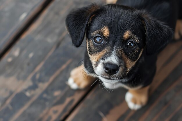 Photography of a cute dog National puppy day concept