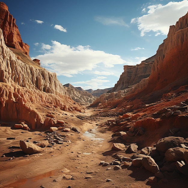 photography of a desert amazing valley generative ai